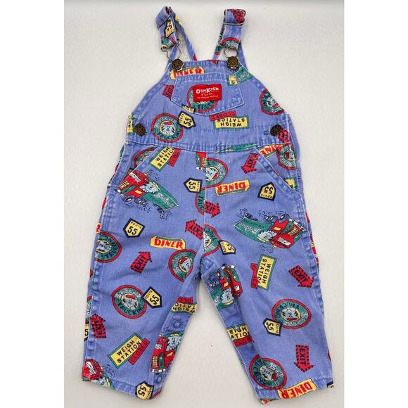 OshKosh B'gosh Other - Vintage OshKosh B'Gosh Route 55 Overalls 12 Months 100% Cotton Made in USA